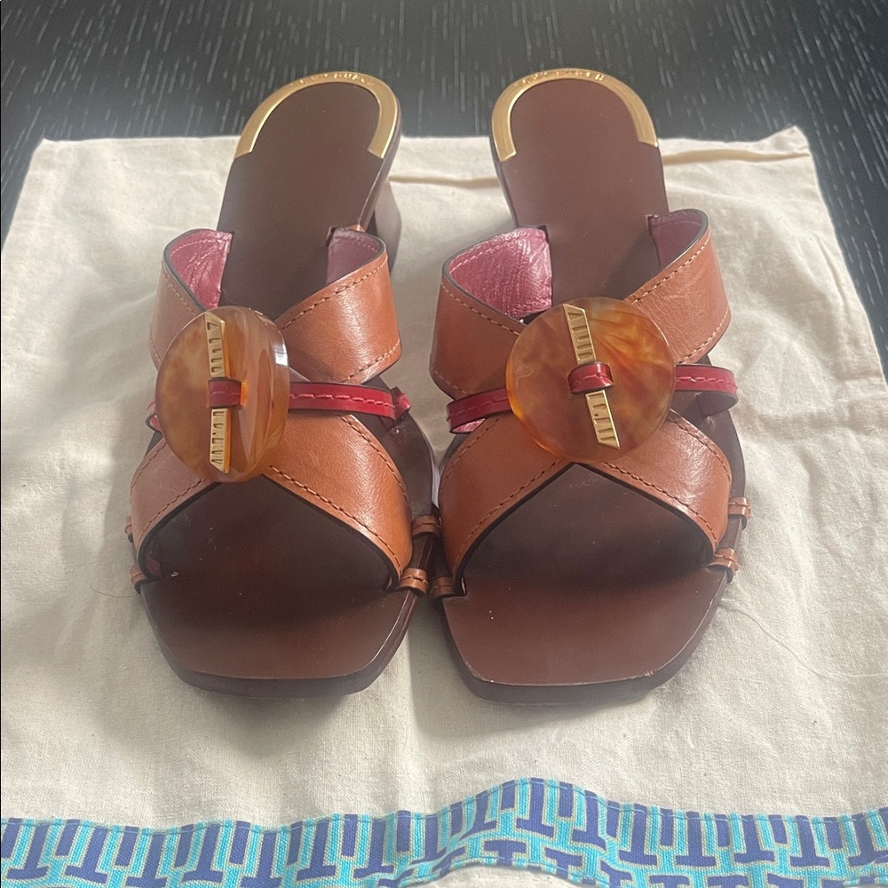 TORY BURCH Knotted Heeled Mule